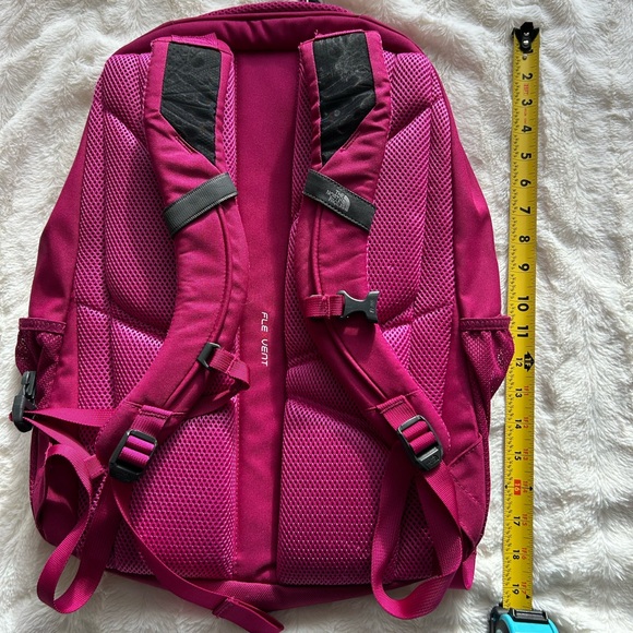 The North Face Fuchsia and Gray Backpack - Picture 2 of 3